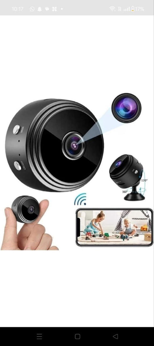 AB SmartEye Mini Wireless WiFi Security Camera | HD 1080p Indoor Video Recorder